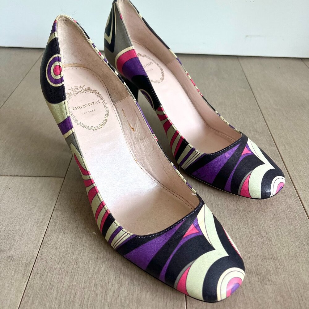 Emilio Pucci Pattern Heels